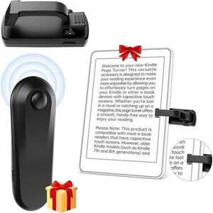 Wireless Kindle Page Turner Remote, Compact Clip for Seamless Reading on Kindle